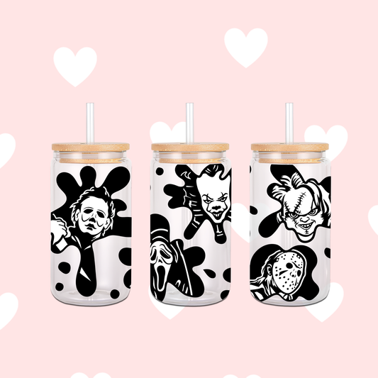 Spooky Splat 16oz Glass Cup
