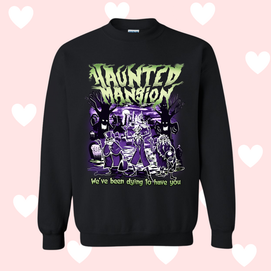 Spooky Graveyard Crewneck